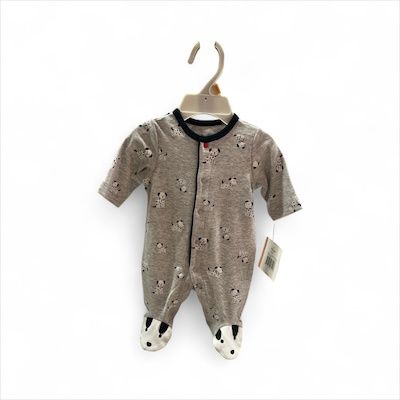 Gray Footie Dalmations Preemie