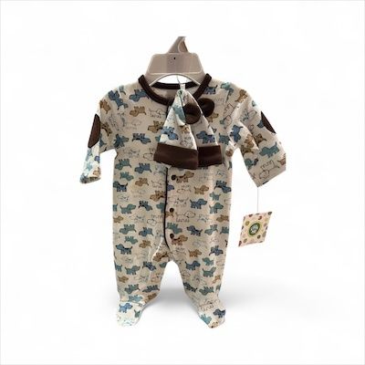 Cute Puppies Footie Preemie