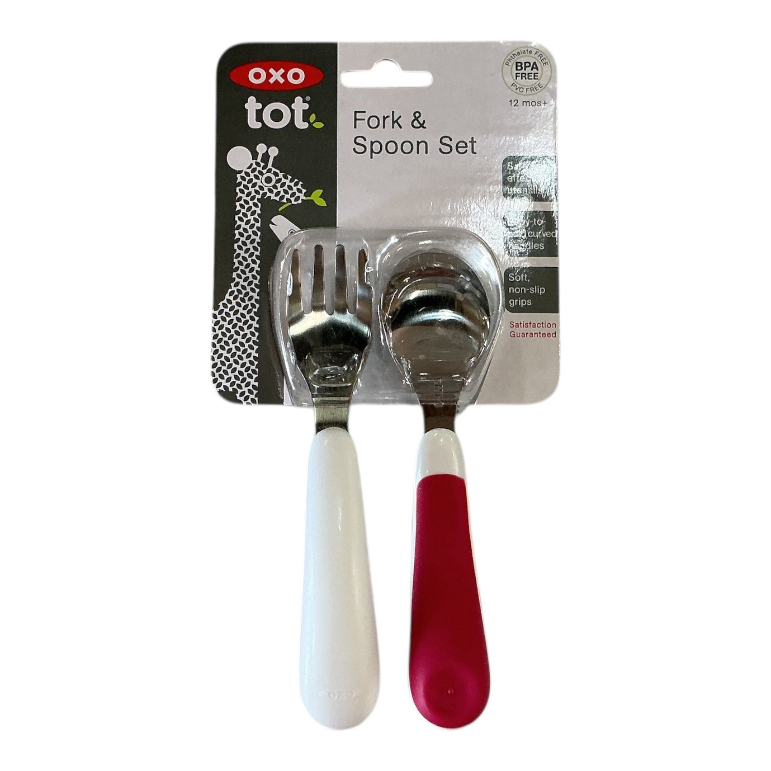 Fork &amp; Spoon set pink