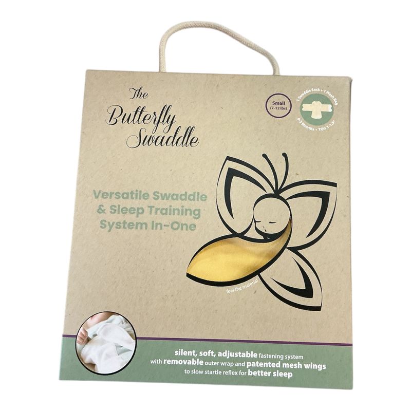 Butterfly swaddle yellow small