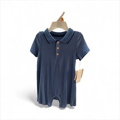 Blue Polo romper, Size: 9M