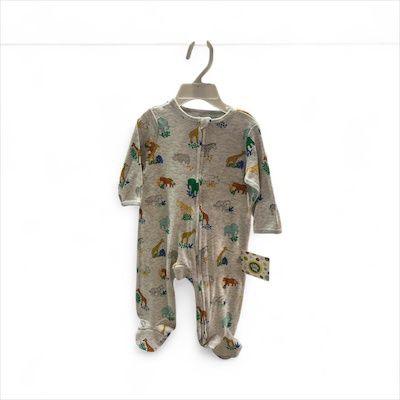 safari footie / hat  6mo