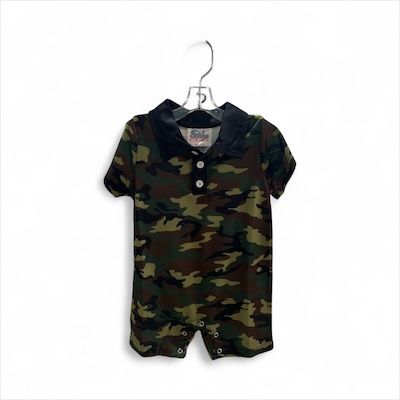 Camo romper 12-18m