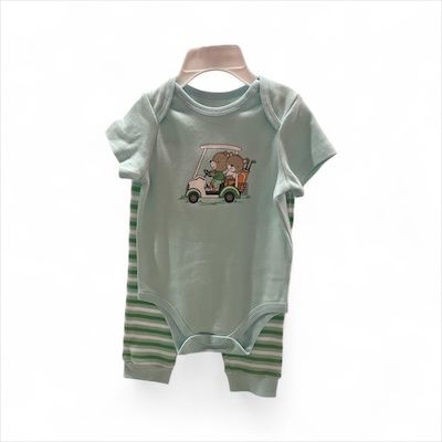 Golf Pals Bodysuit Pant Set, Size: 12M