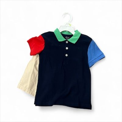 Color block polo set, Size: 2T