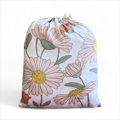 Bamboo Crib Sheet, Colour: Daisy