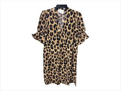 Terry Leopard Dress, Size: S
