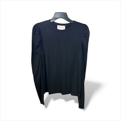 Puff Sleeve Black, Size: S