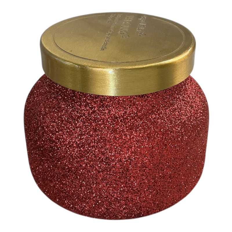 Red glitter volcano