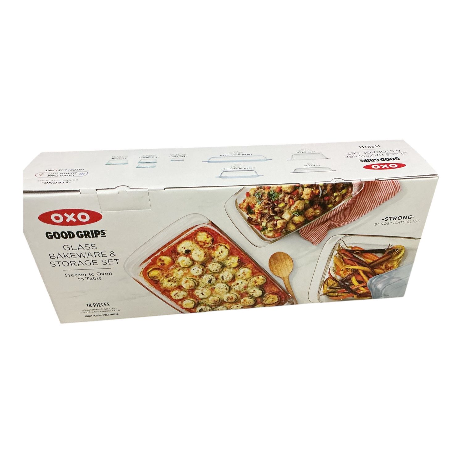 14pc glass bake, store &amp; serve