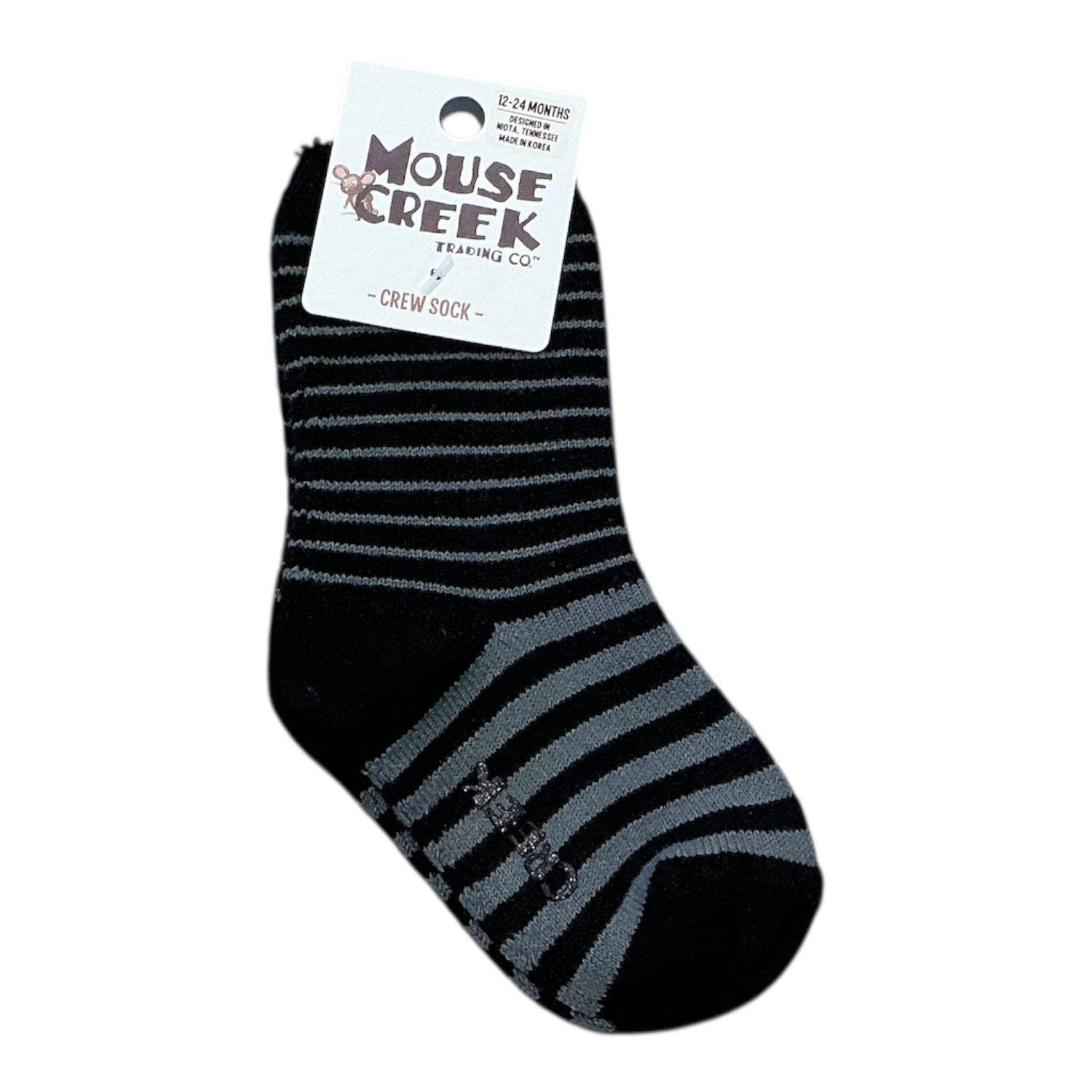 Socks Black Stripe 12-24 mo