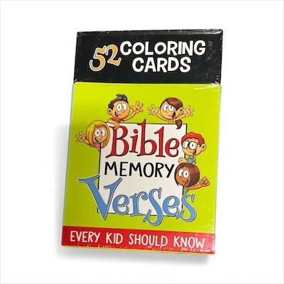 Coloring Cards Boxed 52 Verses for Kids
