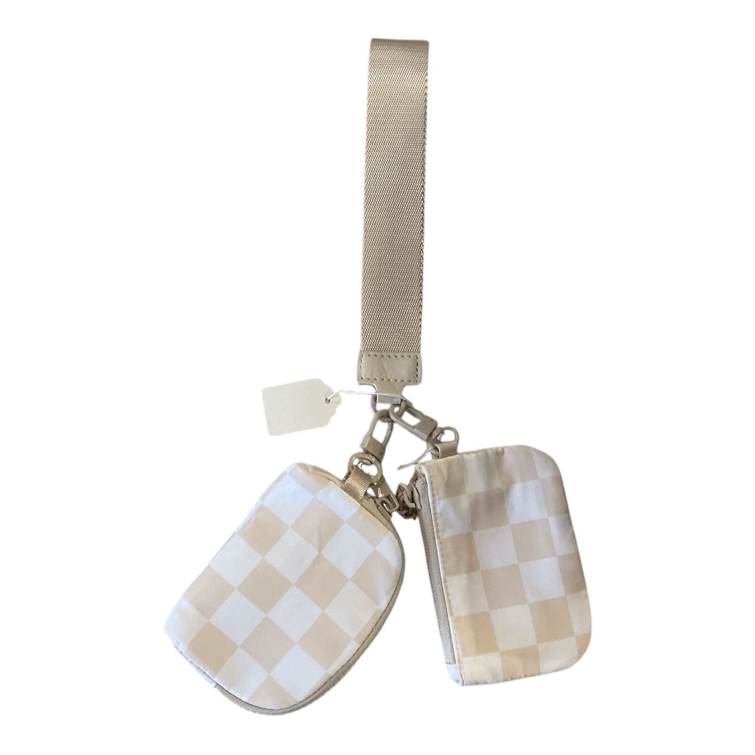 Double Pouch Nuetral Checkered