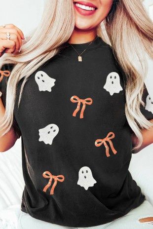 Black Ghost Tee, Size: S