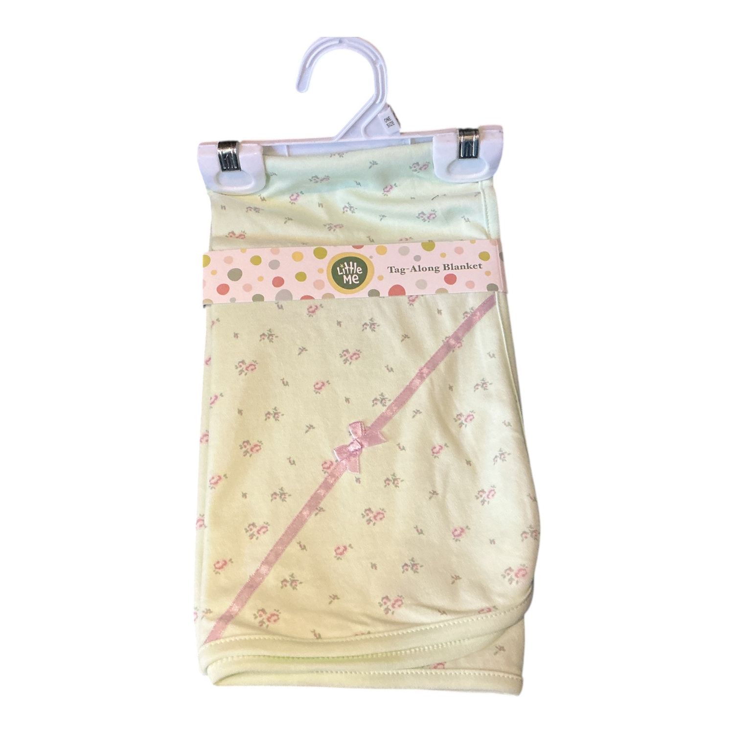 Petite Roses blanket green