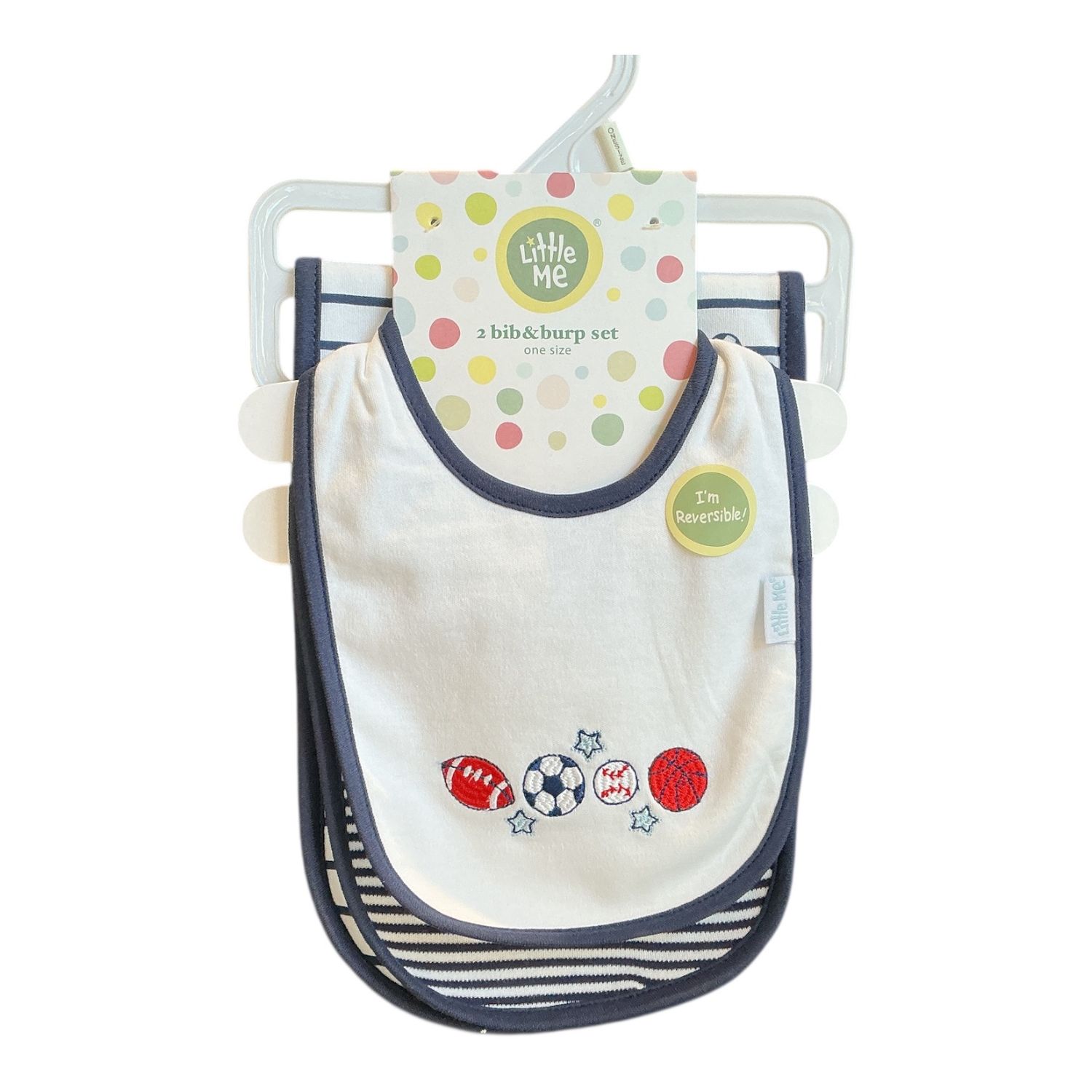 Sports Star 3pc bib set
