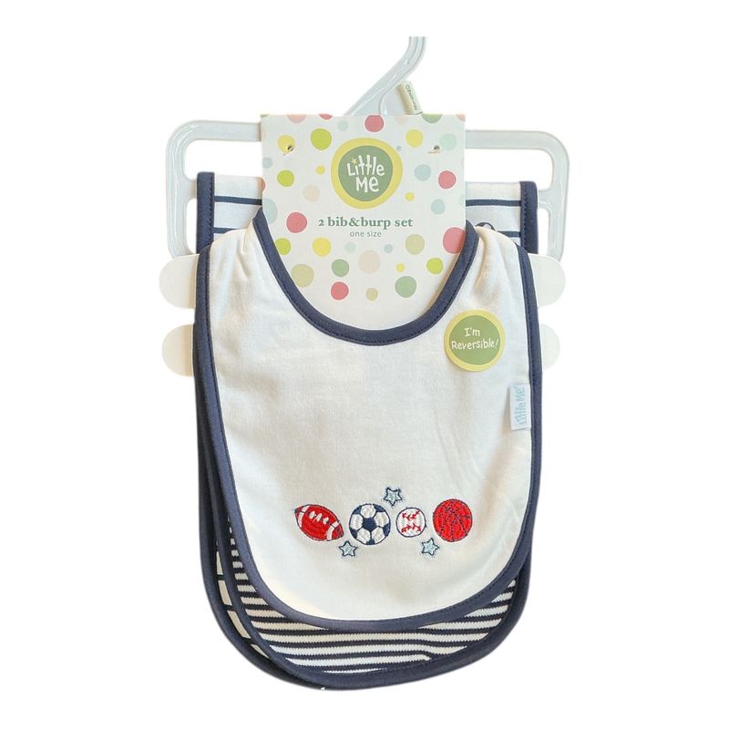 Sports Star 3pc bib set