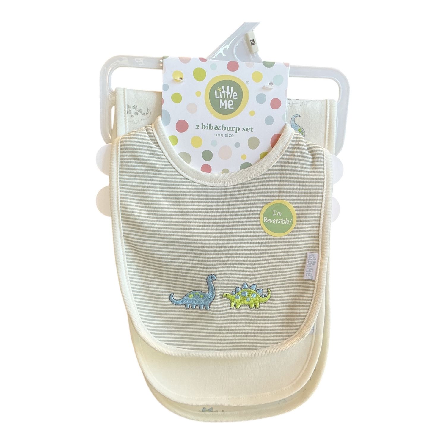 Tiny Dinos Bib &amp; Burp