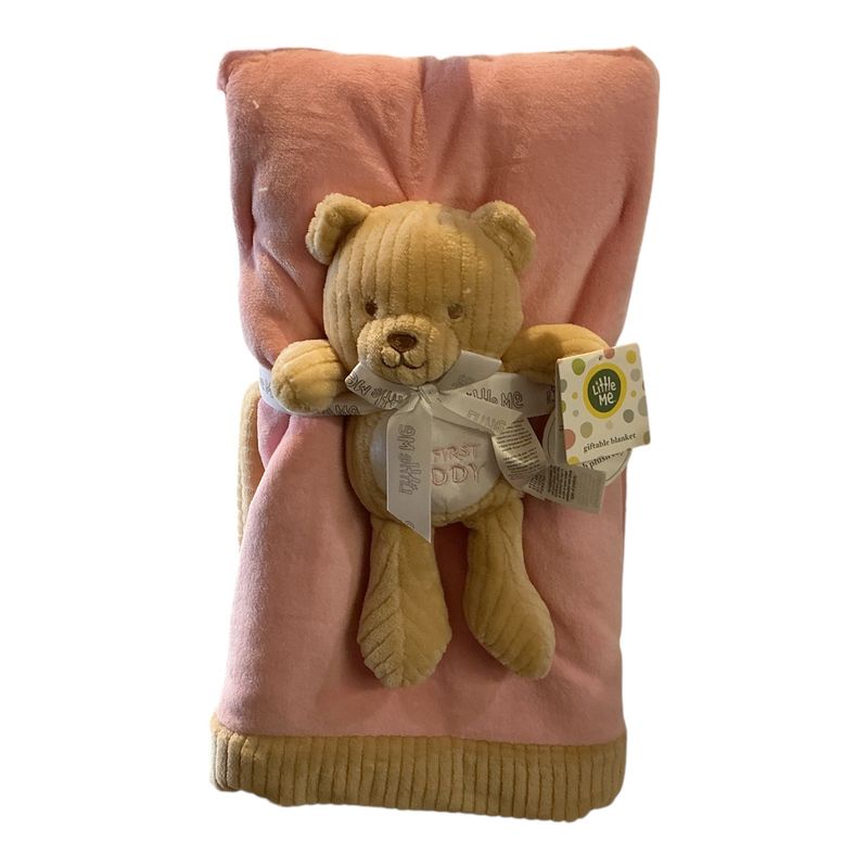Bear Giftable Blanket Pink
