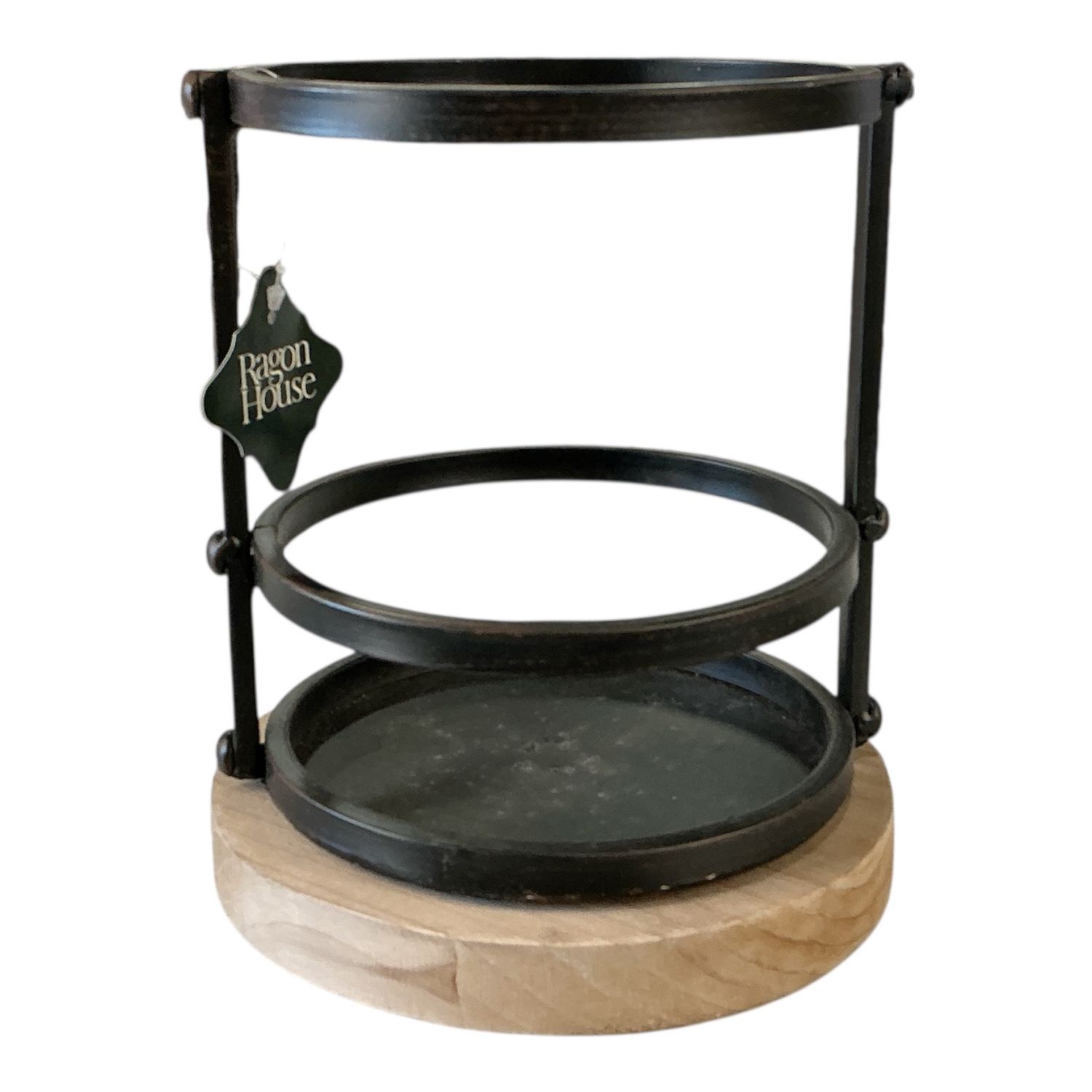 7.25" Black Metal Candle Holde