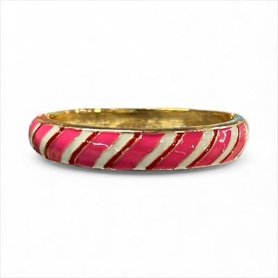 Candy Cane Bangle Pink/white/red