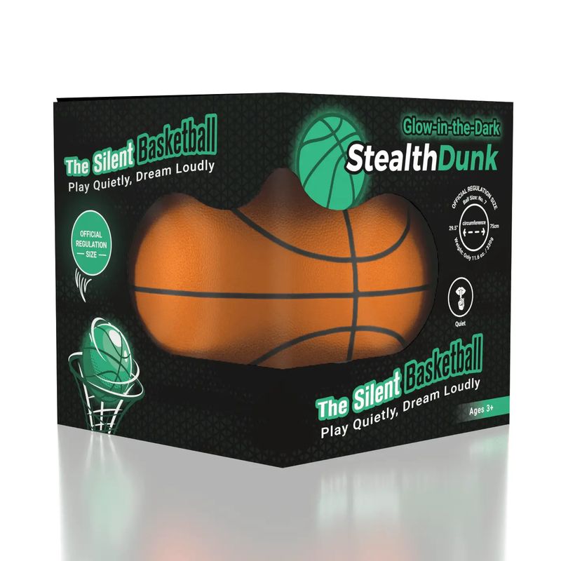Glow in the dark stealth basketball