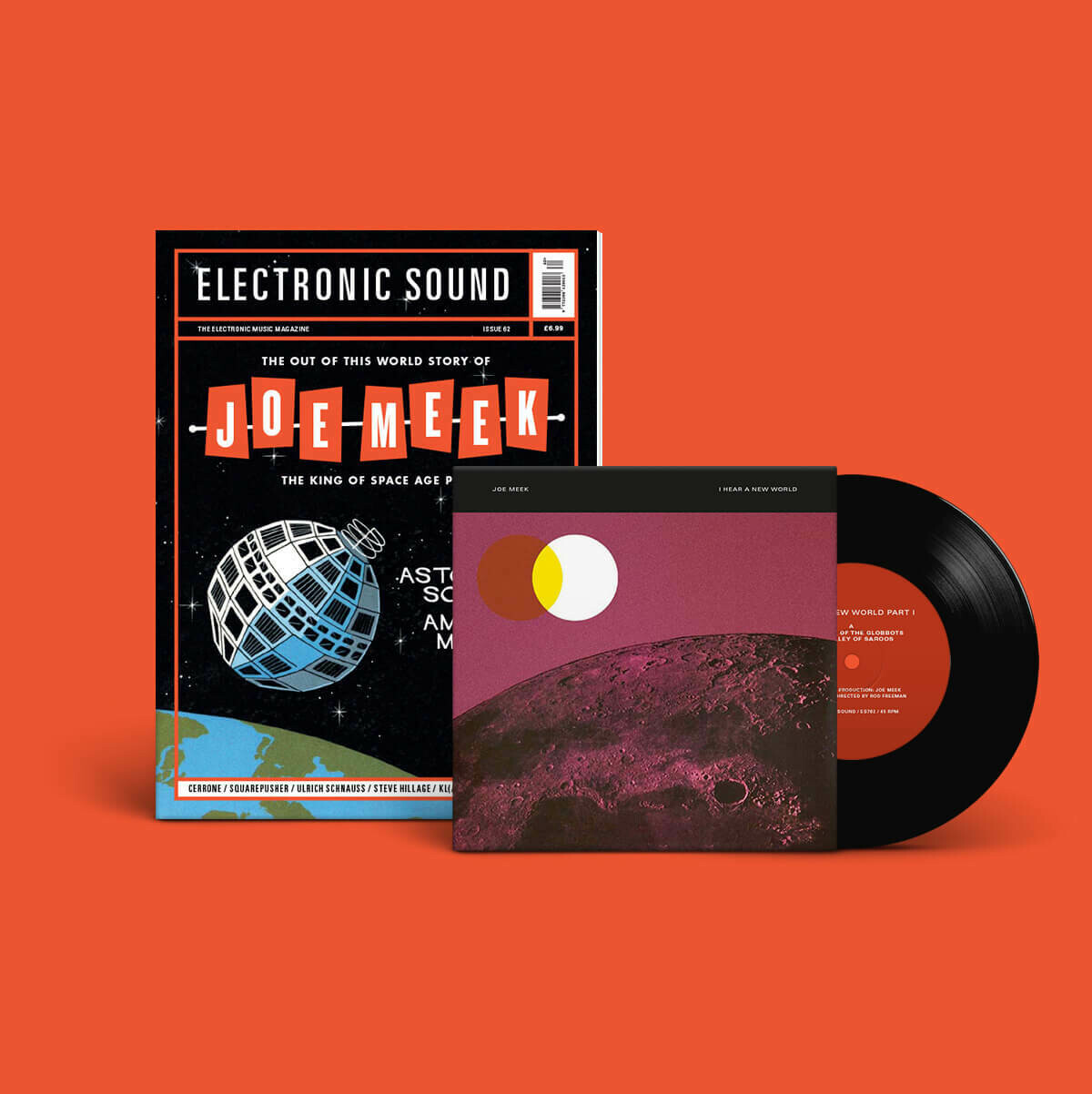 Joe Meek ‎– I Hear A New World (Part 1)
Including magazine, Issue 62 of Electronic Sound.