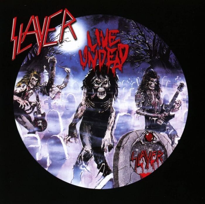 Slayer - Live Undead (BLUE/WHITE/BLACK SPLATTER)