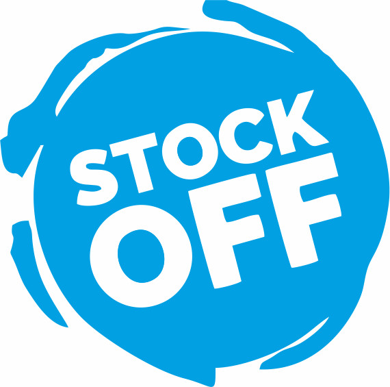 Vinil de recorte Stock Off Redondo