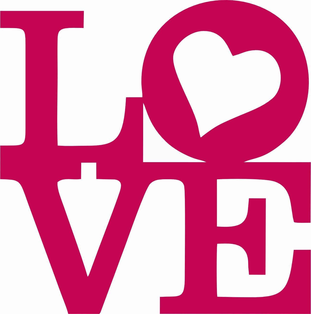 Vinil de recorte LOVE