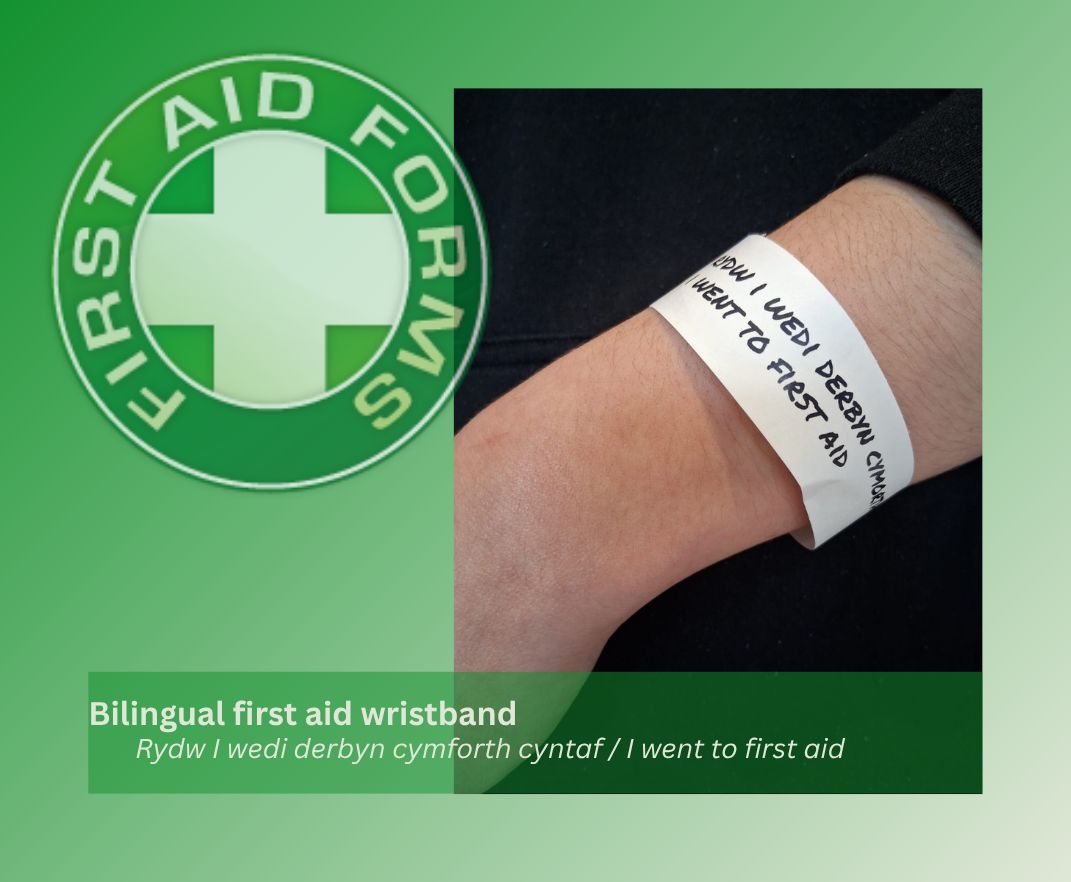 Bilingual wristbands (x300)