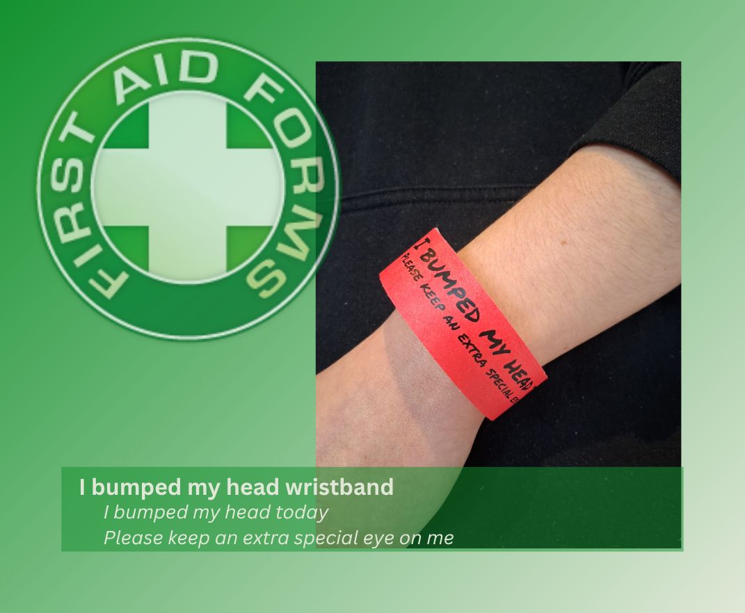 I bumped my head wristbands (x300)