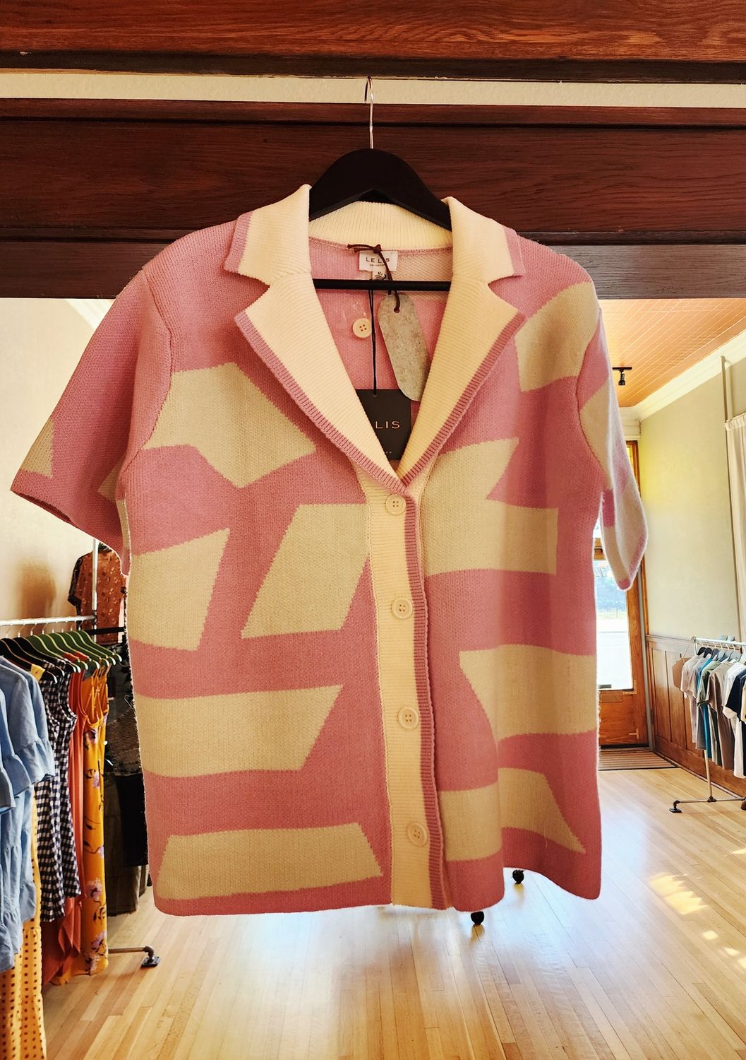 Short sleeve cardigan