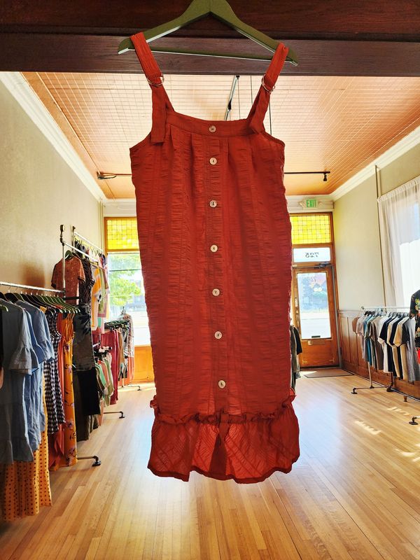 Buckled strap dress