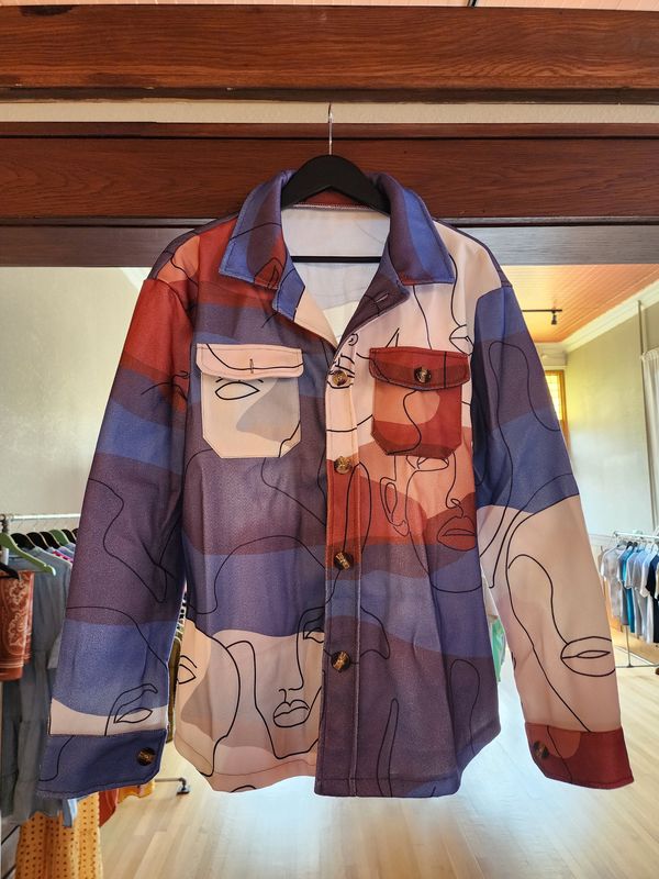 Men&#39;s printed jacket