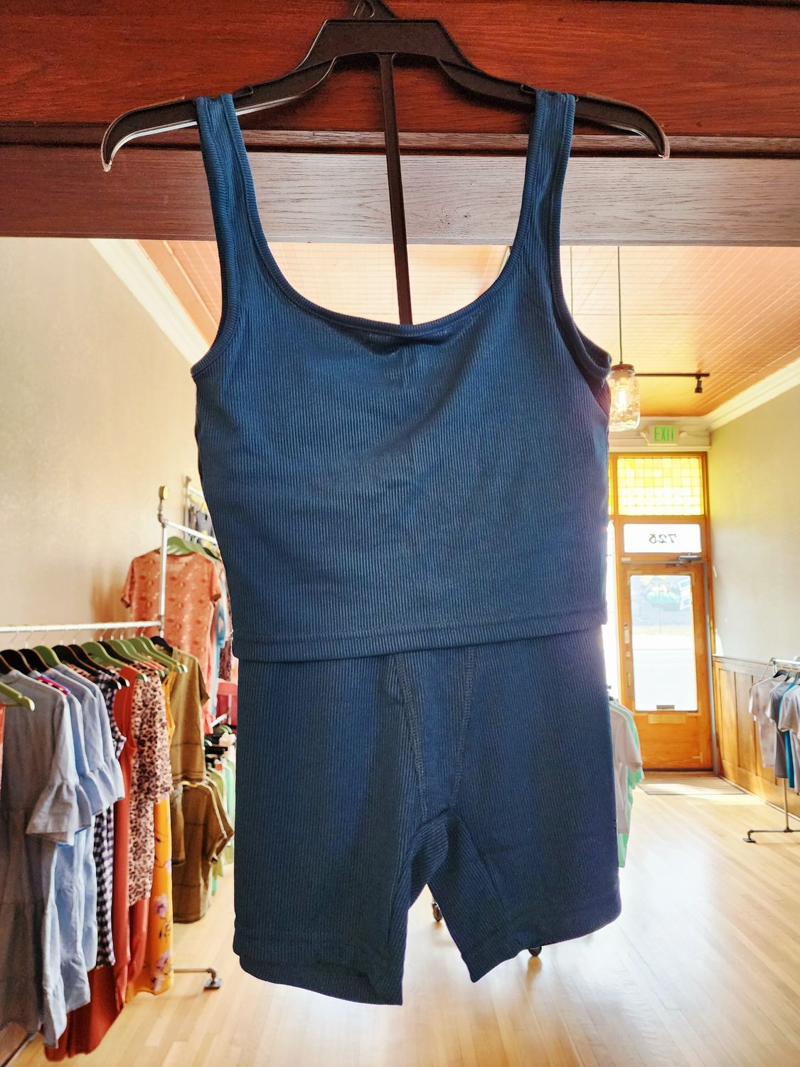 Women&#39;s 2-piece active wear, Colour: Peacock, Size: Small