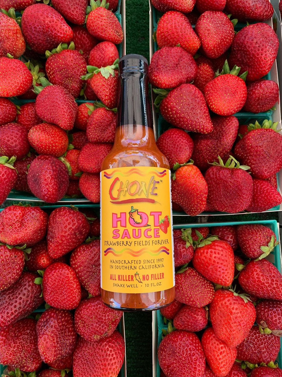 Chone Strawberry Fields Forever Seasonal Hot Sauce - 2024, 10 oz