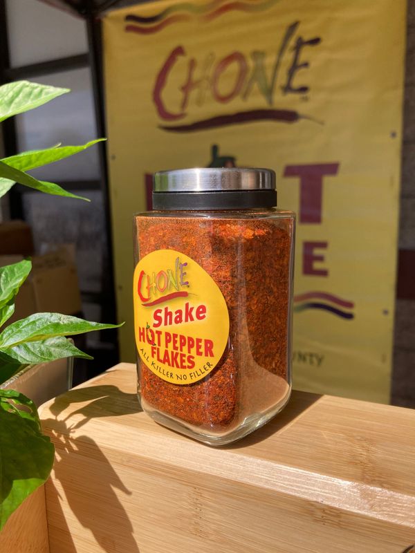 Chone Shake - Hot Pepper Flakes, Ancho & Habanero, 3 oz
