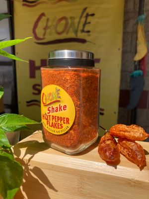 Chone Shake - Hot Pepper Flakes, Ghost & Habanero, 3 oz Chone Shake - Hot Pepper Flakes, Ghost & Habanero, 3 oz