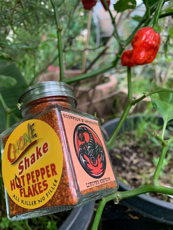 Chone Shake - Hot Pepper Flakes, Scorpion & Habanero (limited edition), 2 oz