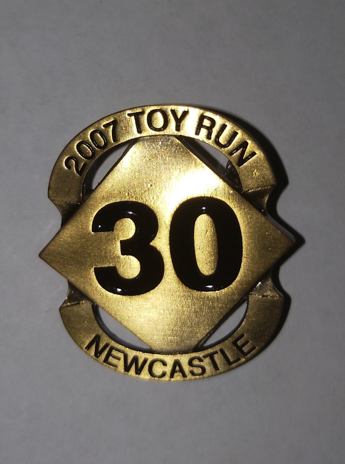 2007 Commemorative metal badge (screw post)