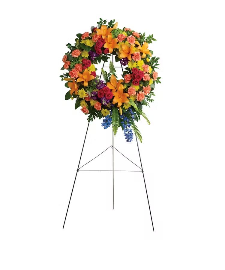 Spring Funeral Wreath