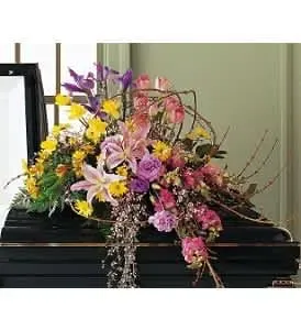 Custom Half Casket Spray Custom Half Casket Spray