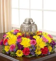 Spring Cremation Urn Wreath