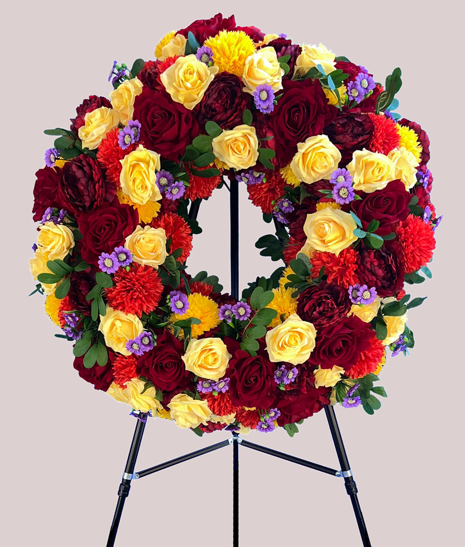 Spring Funeral Wreath