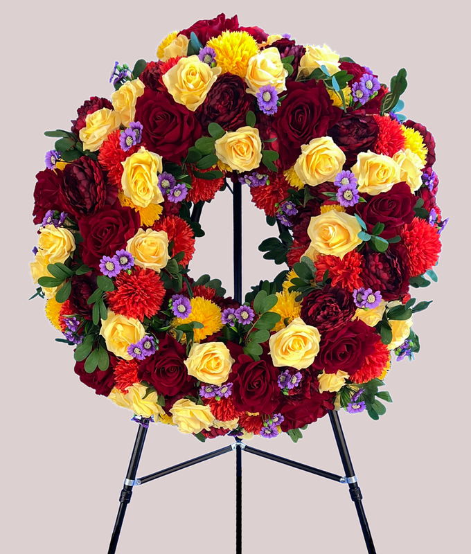 Spring Funeral Wreath
