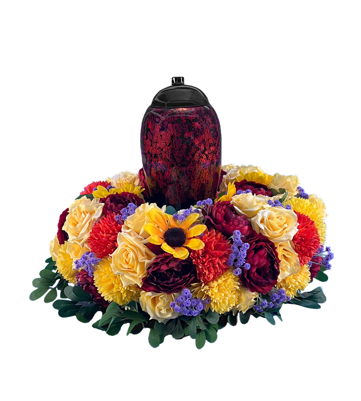 Spring Cremation Urn Wreath