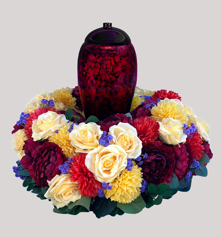 Spring Cremation Urn Wreath