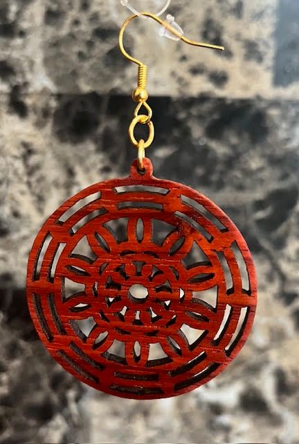 Natural Exotic Wood Earings