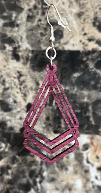 Natural Exotic Wood Earings